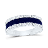 1/2CTW-DIA ANA M 1 3/8CTW-BG-BS NAT GEM LADIES BAND